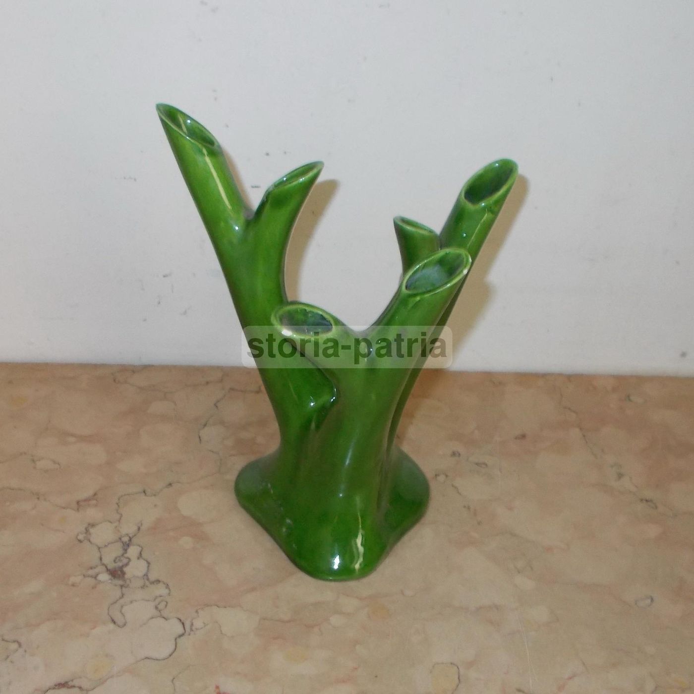 Vaso In Ceramica A Tronco d'Albero, Stile Andlovitz, 1930 1950