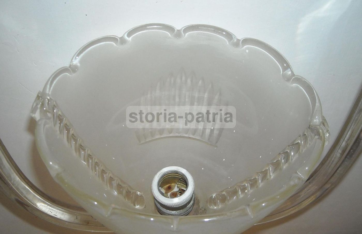 Lampadario A Sospensione In Vetro Di Murano E Ottone, Anni '30 '50