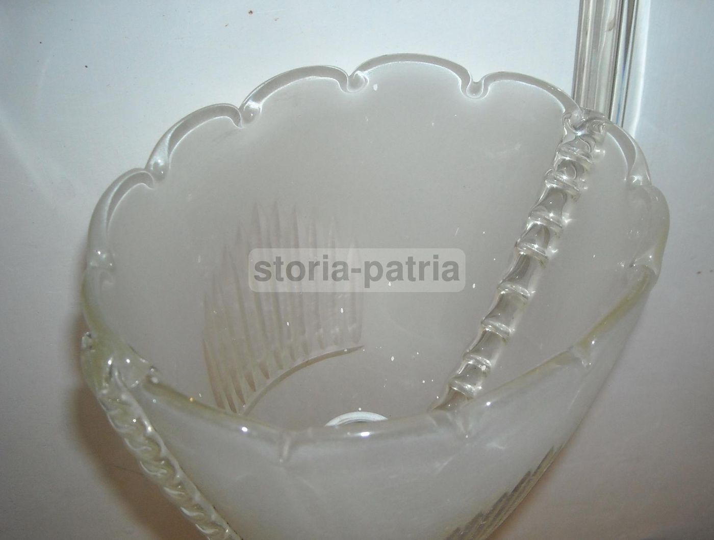 Lampadario A Sospensione In Vetro Di Murano E Ottone, Anni '30 '50