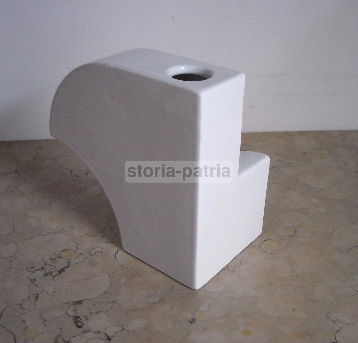 Vaso In Ceramica Perdomello Anni '70, Design Futurista, Vicenza