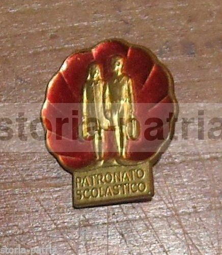 Distintivo Patronato Scolastico Anni '30 '60 Smaltato Franco Ricci