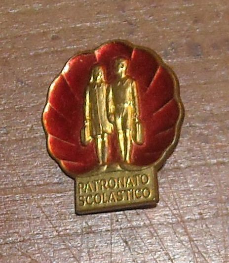 Distintivo Patronato Scolastico Anni '30 '60 Smaltato Franco Ricci