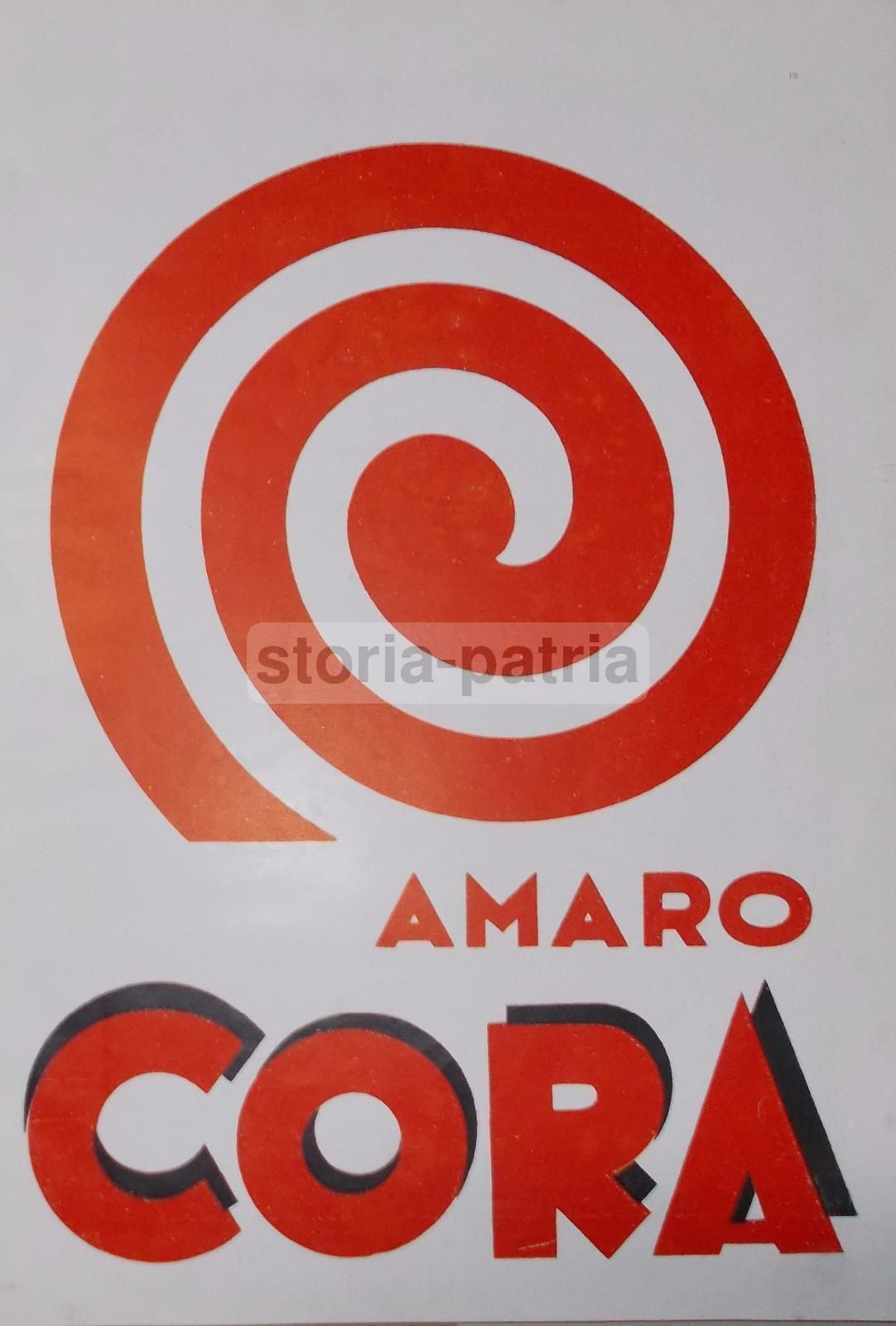 Stampa Pubblicitaria Amaro Cora, Anni '30