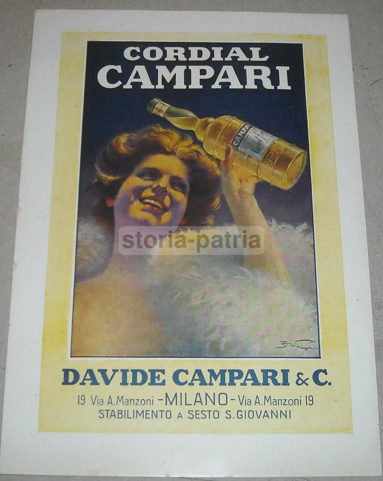 Pubblicità Campari E Mocchetti, 1921, Parabiago E Sesto San Giovanni