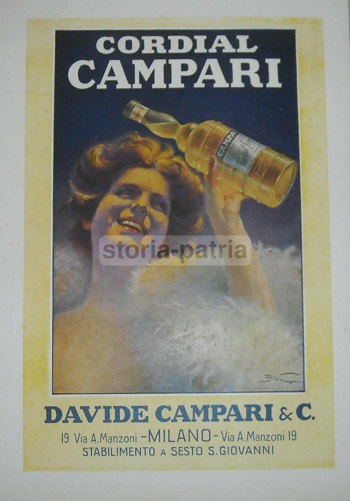 Pubblicità Campari E Mocchetti, 1921, Parabiago E Sesto San Giovanni