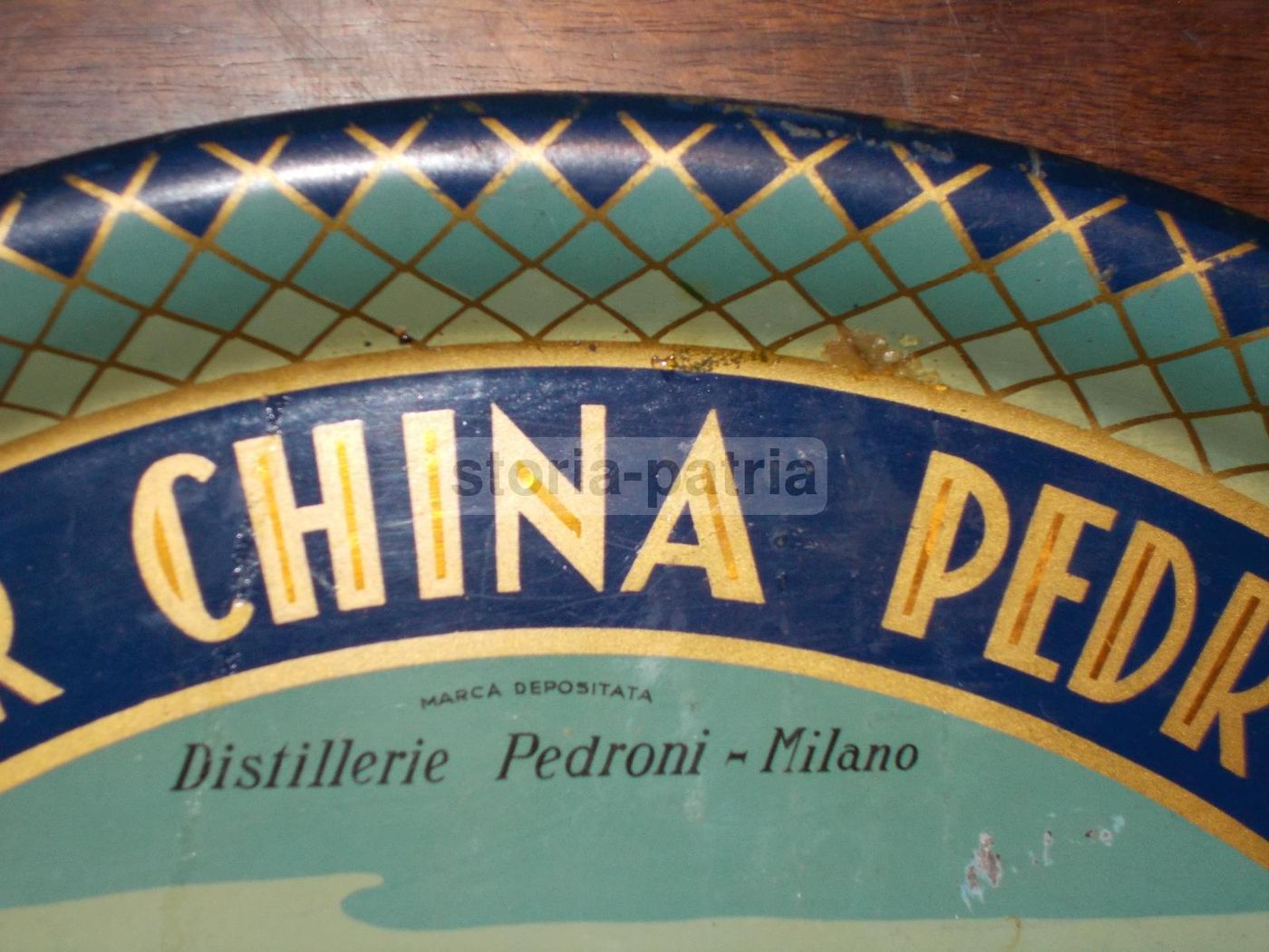 Vassoio Pubblicitario Distilleria Pedroni Elisir China Due Cervi