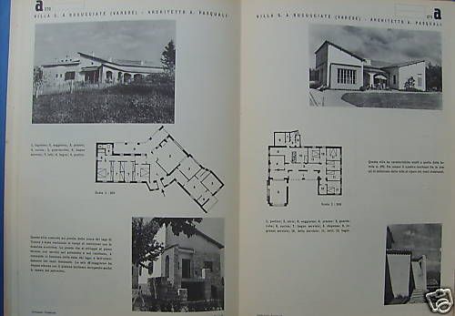 Documenti Di Architettura: Progetti Di Ville, Vallardi 1954