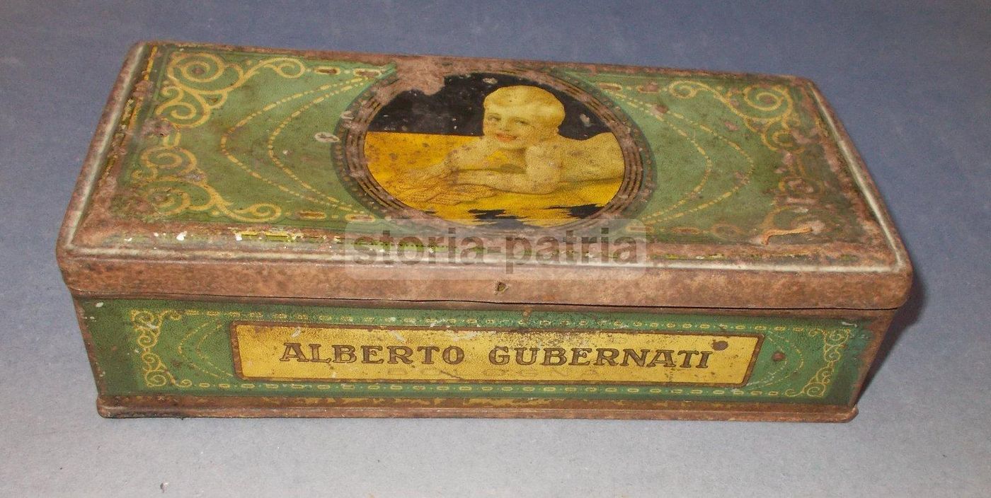 Scatola Pubblicitaria Liberty Gubernati Bologna Amaretti Biscotti