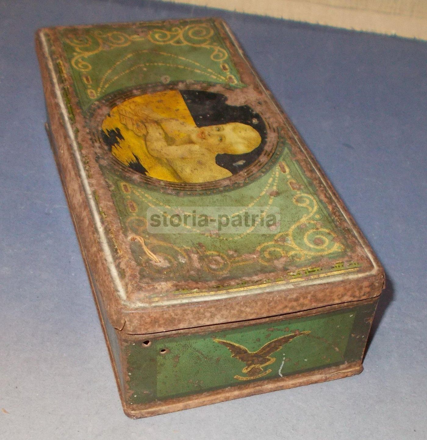 Scatola Pubblicitaria Liberty Gubernati Bologna Amaretti Biscotti
