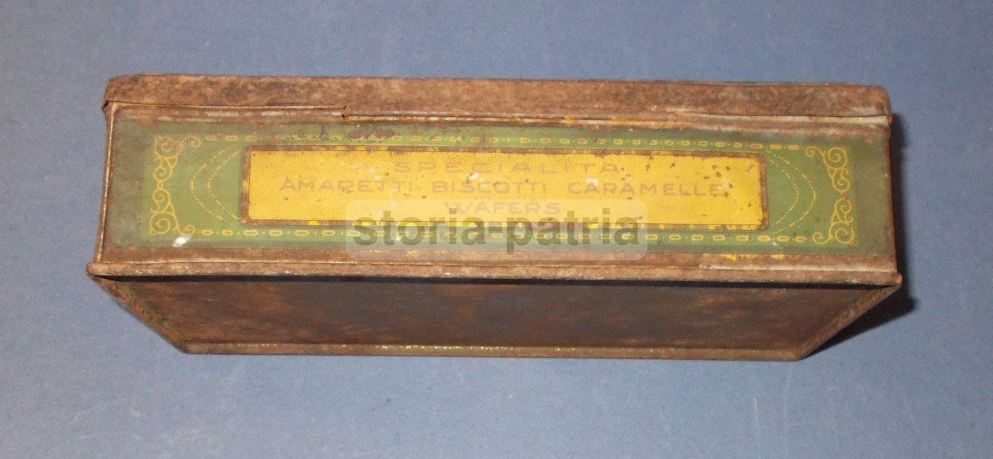 Scatola Pubblicitaria Liberty Gubernati Bologna Amaretti Biscotti