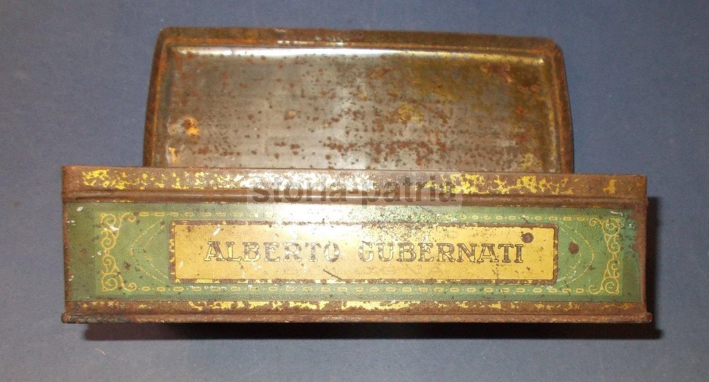 Scatola Pubblicitaria Liberty Gubernati Bologna Amaretti Biscotti