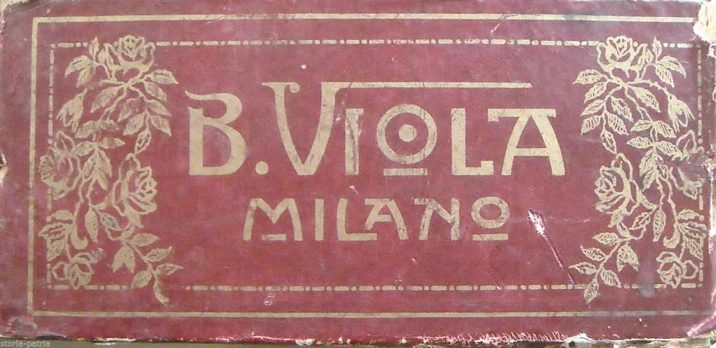 Pubblicità Antica Ditta B. Viola Milano Cioccolata Primi '900