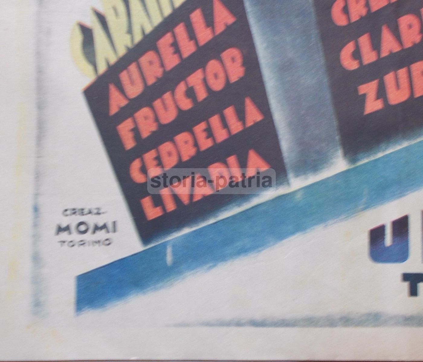Pubblicità Unica Dolciaria E Fiat 1932 Torino Futurismo Momi