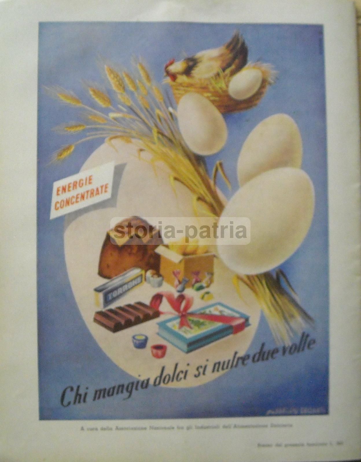 Pubblicità Dolciaria Marani Crisanti Anni '50 Copertina Rivista
