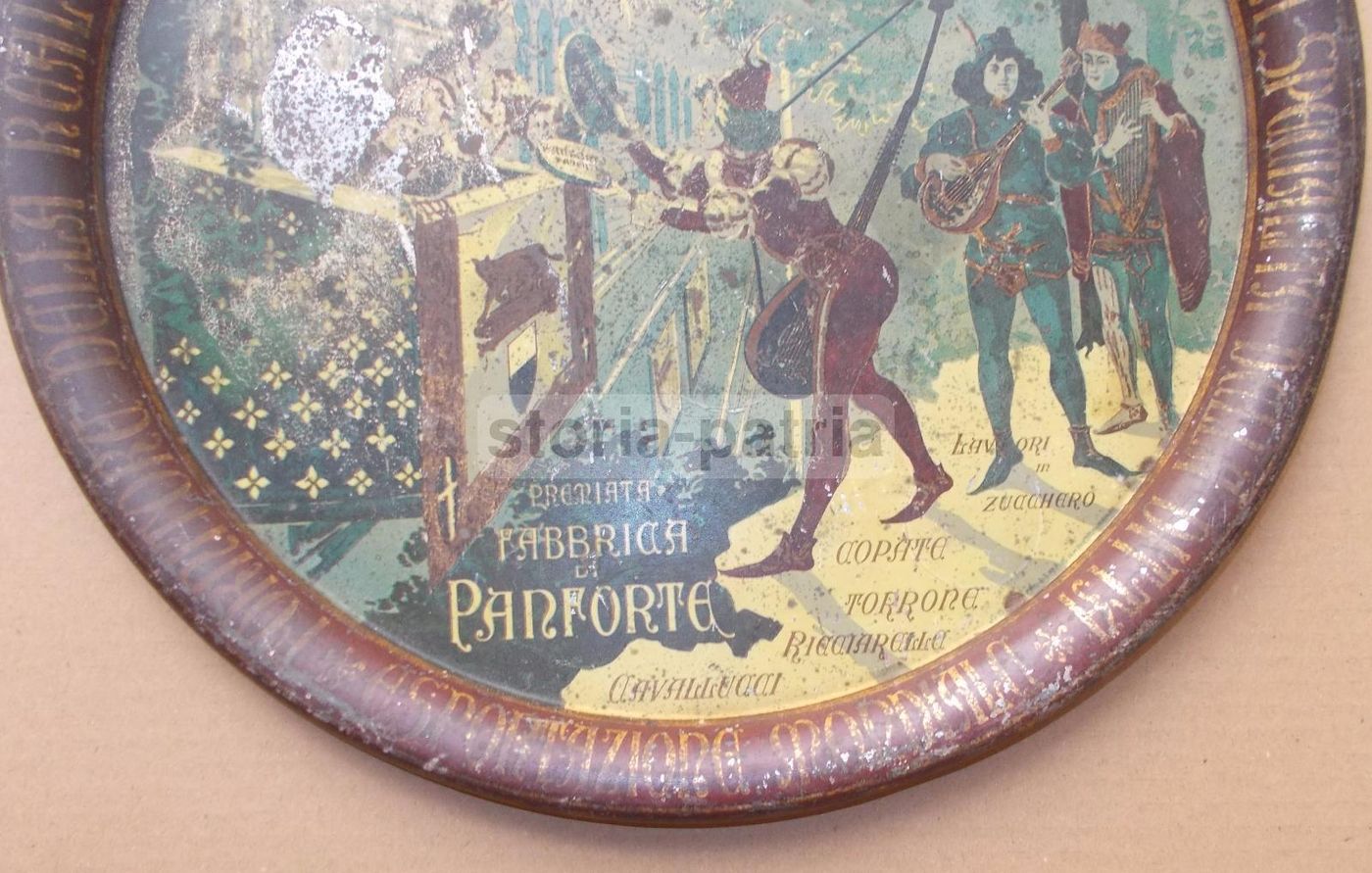 Vassoio Pubblicitario Panforte Giovanni Parenti Siena, Primi '900