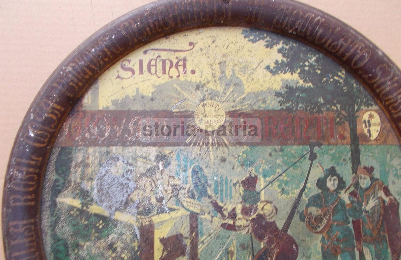 Vassoio Pubblicitario Panforte Giovanni Parenti Siena, Primi '900