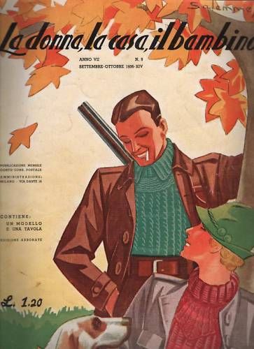 La Donna, La Casa, Il Bambino (1936) Rivista Moda Ricamo Salemme