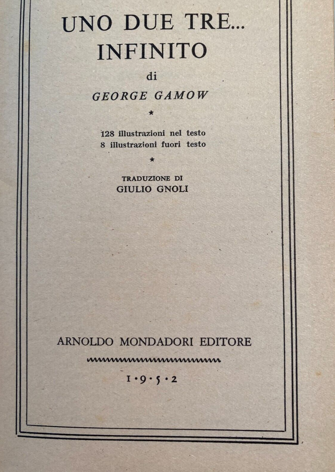Gamow   Uno, Due, Tre... Infinito (1952)