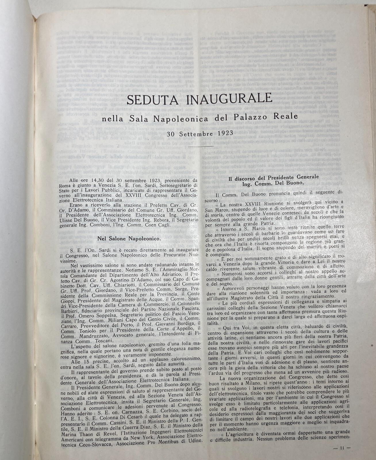 Elettricità, Elettrotecnica, Rendiconti, Radio, Agraria, Illuminazione, Veneto, 1924