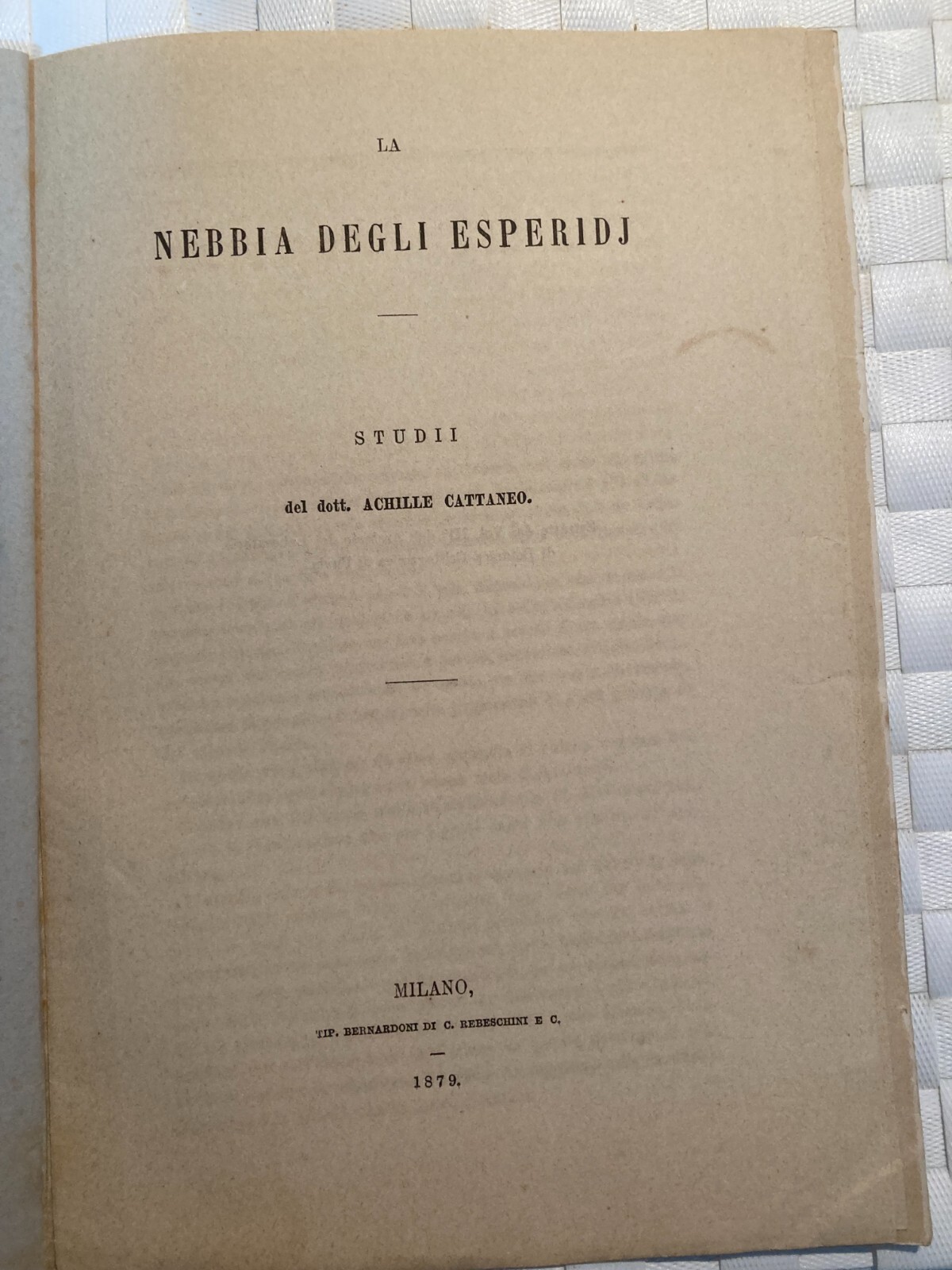 Agraria, Botanica, Agrumi E Miceti. Achille Cattaneo, 1879, Pavia. Litografia Marelli.