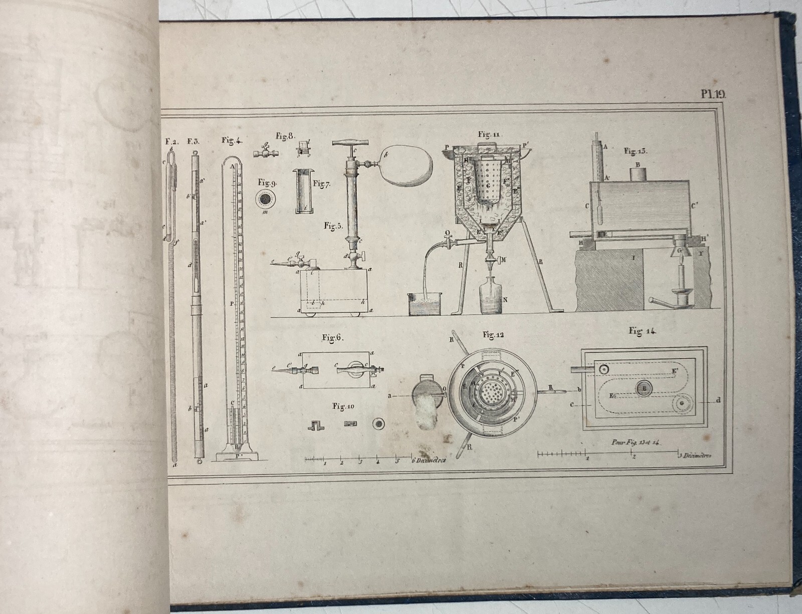 Scienze, Chimica, Attrezzatura: Thenard, Atlante Illustrato, 1847