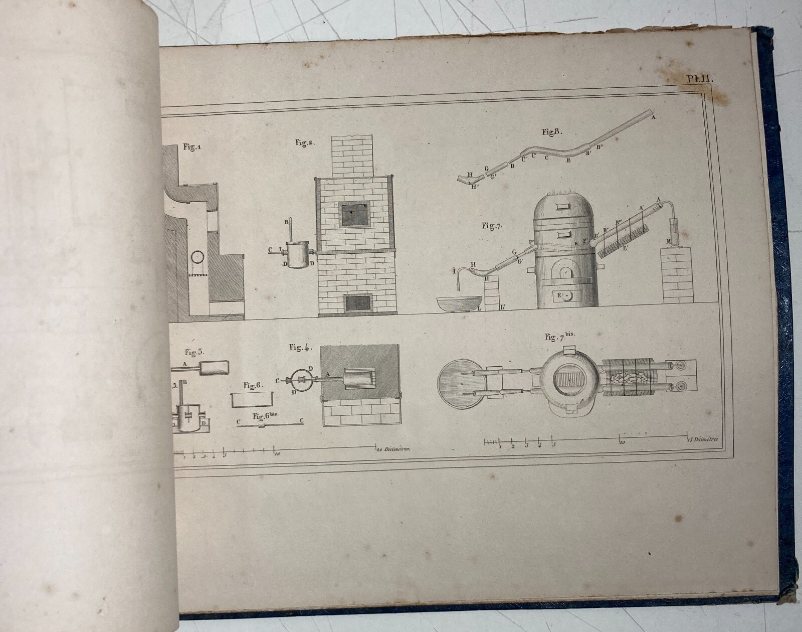 Scienze, Chimica, Attrezzatura: Thenard, Atlante Illustrato, 1847