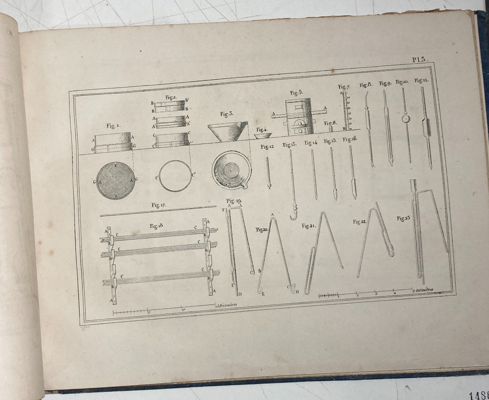 Scienze, Chimica, Attrezzatura: Thenard, Atlante Illustrato, 1847