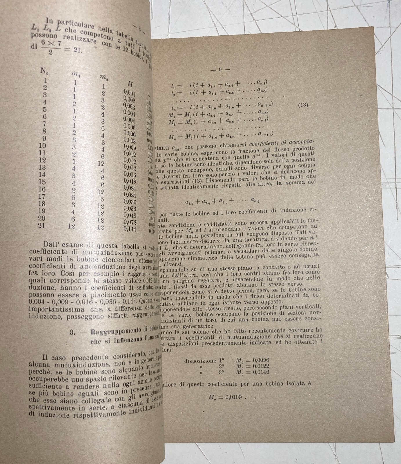 Elettricità: Ingegneria Elettrotecnica. Napoli, Melazzo, Bobine Di Induzione, 1924