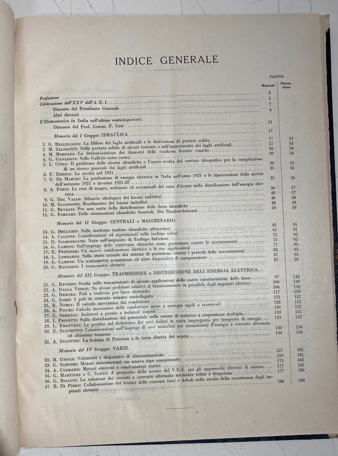 Ingegneria, Elettricità, Associazione Elettrotecnica Italiana: Rendiconto Annuale, 1922
