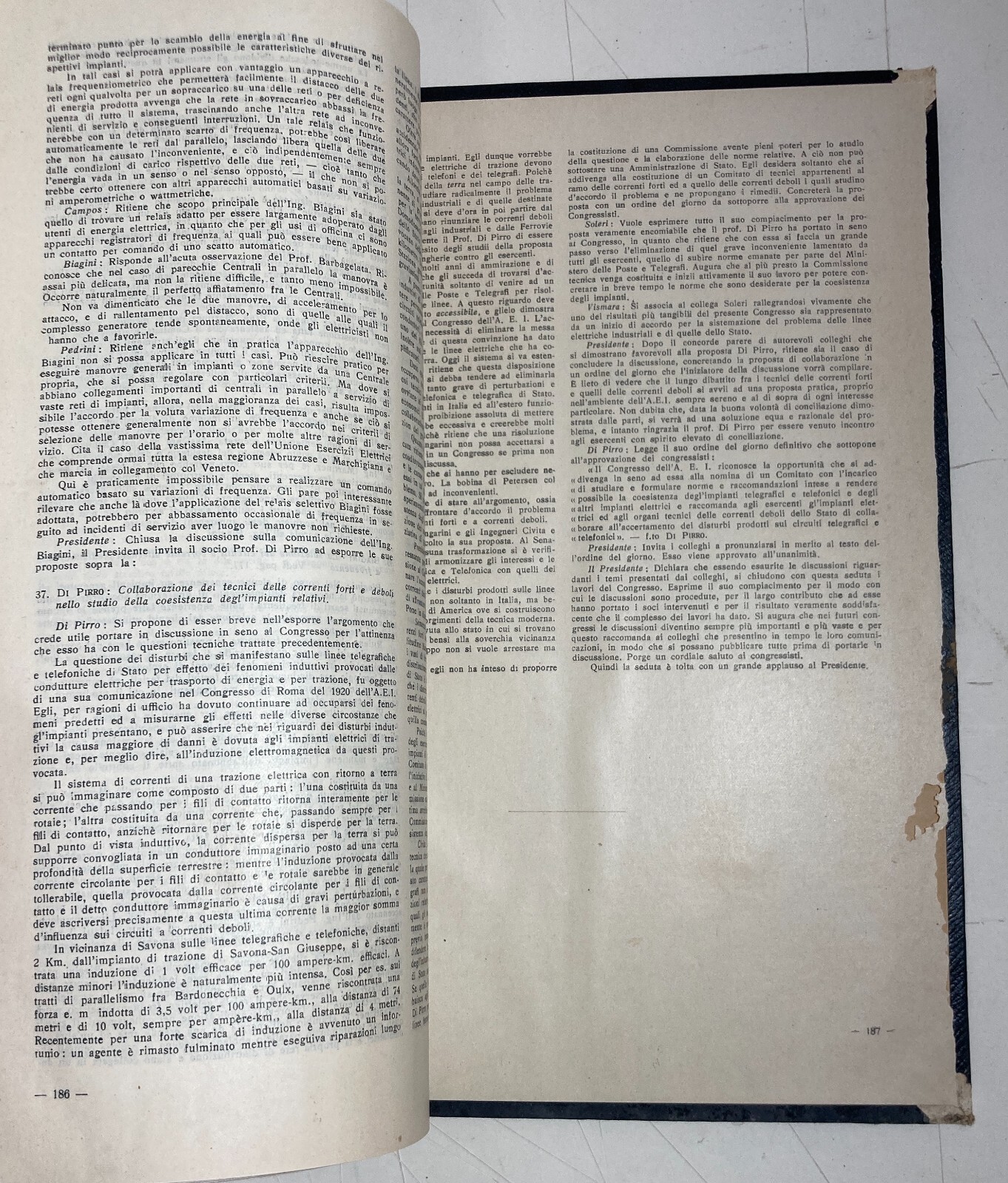 Ingegneria, Elettricità, Associazione Elettrotecnica Italiana: Rendiconto Annuale, 1922