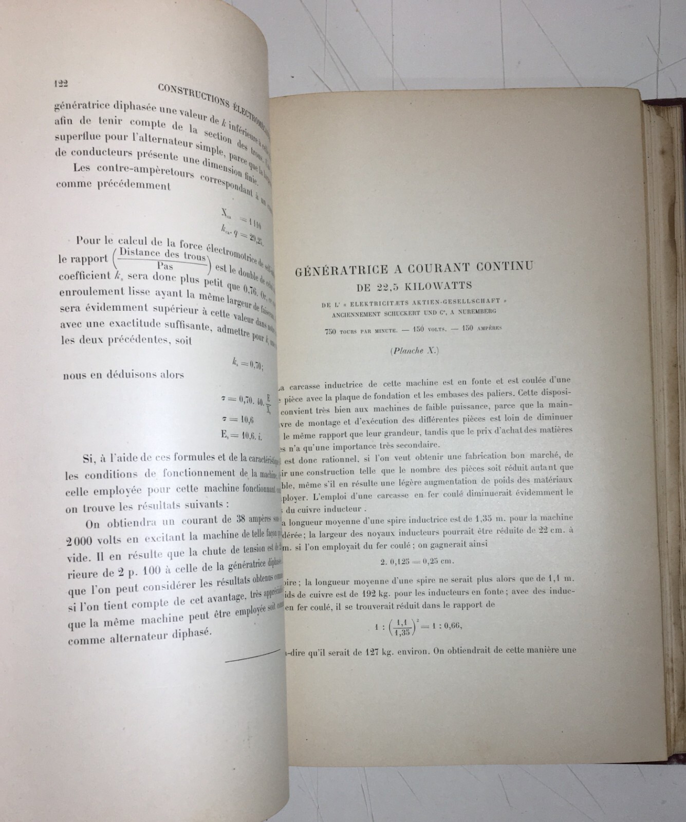 Elettricità, Elettrotecnica, Motori, Alternatori, Bobine, Dinamo. Kapp, 1898