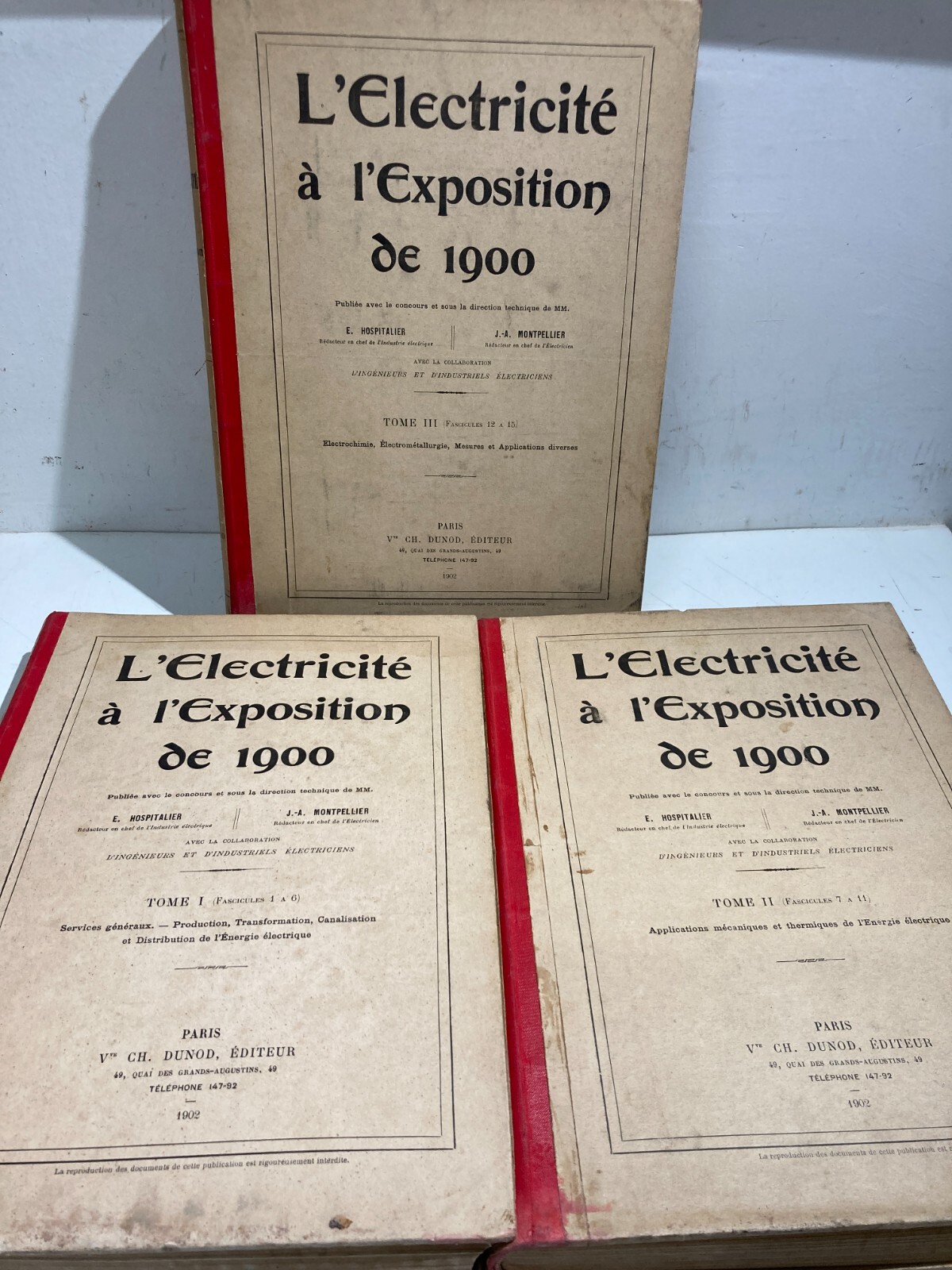 Elettricità, Elettrotecnica E L'Esposizione Di Parigi 1900: Tre Volumi Illustrati