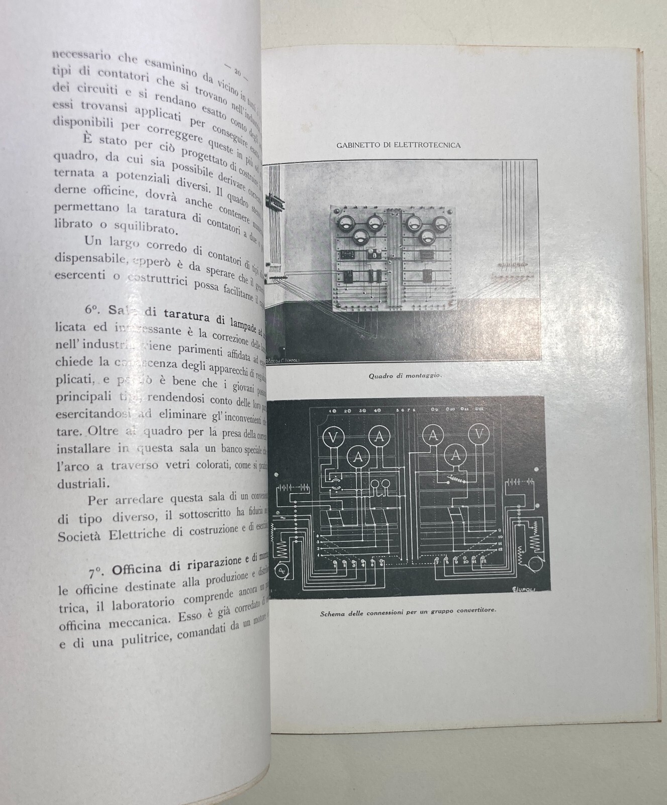 L'Insegnamento E Il Gabinetto Di Elettrotecnica, Napoli, Melazzo, 1911