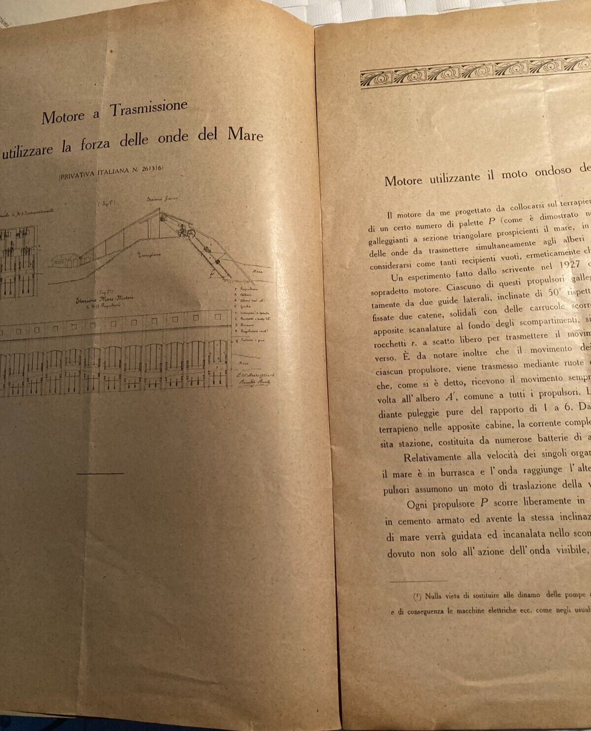 Ingegneria   Idraulica   Dinamo   Accumulatori A Onde Marine   Burla   Bologna 1931