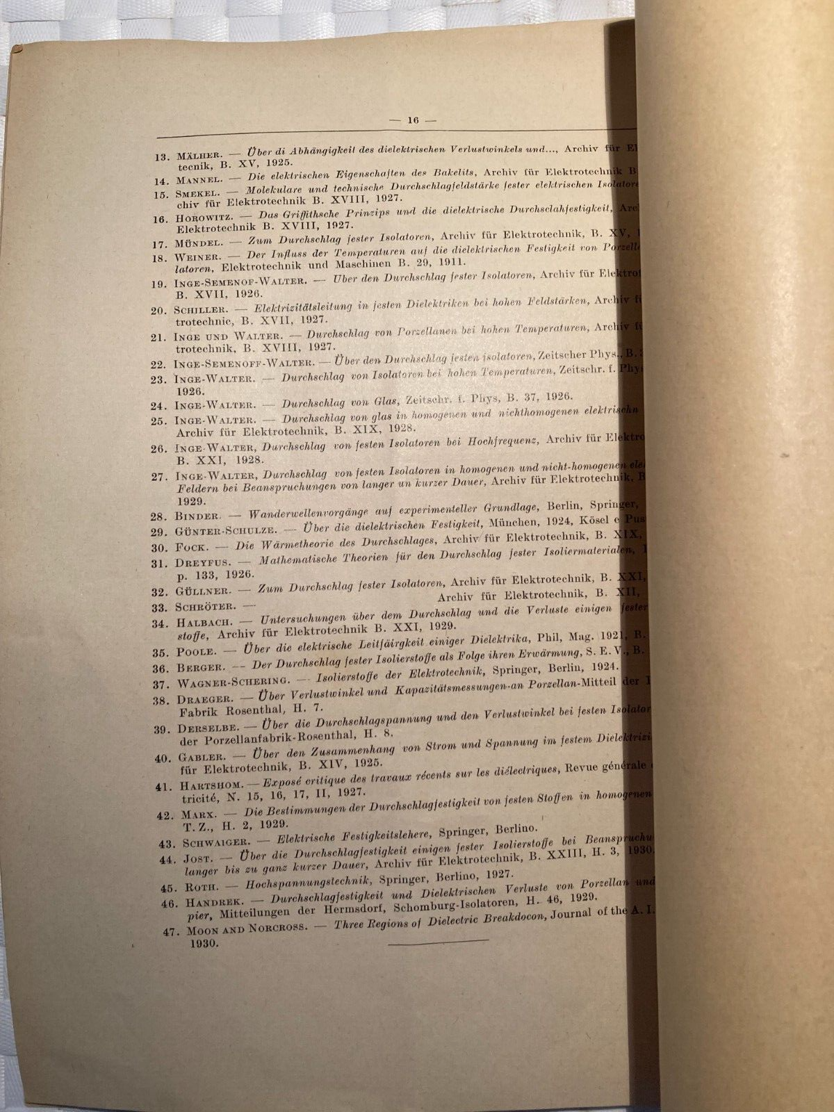 Ingegneria, Elettrotecnica, Fisica, Isolanti, Dielettrico   Otto Cuzzer   Roma 1930