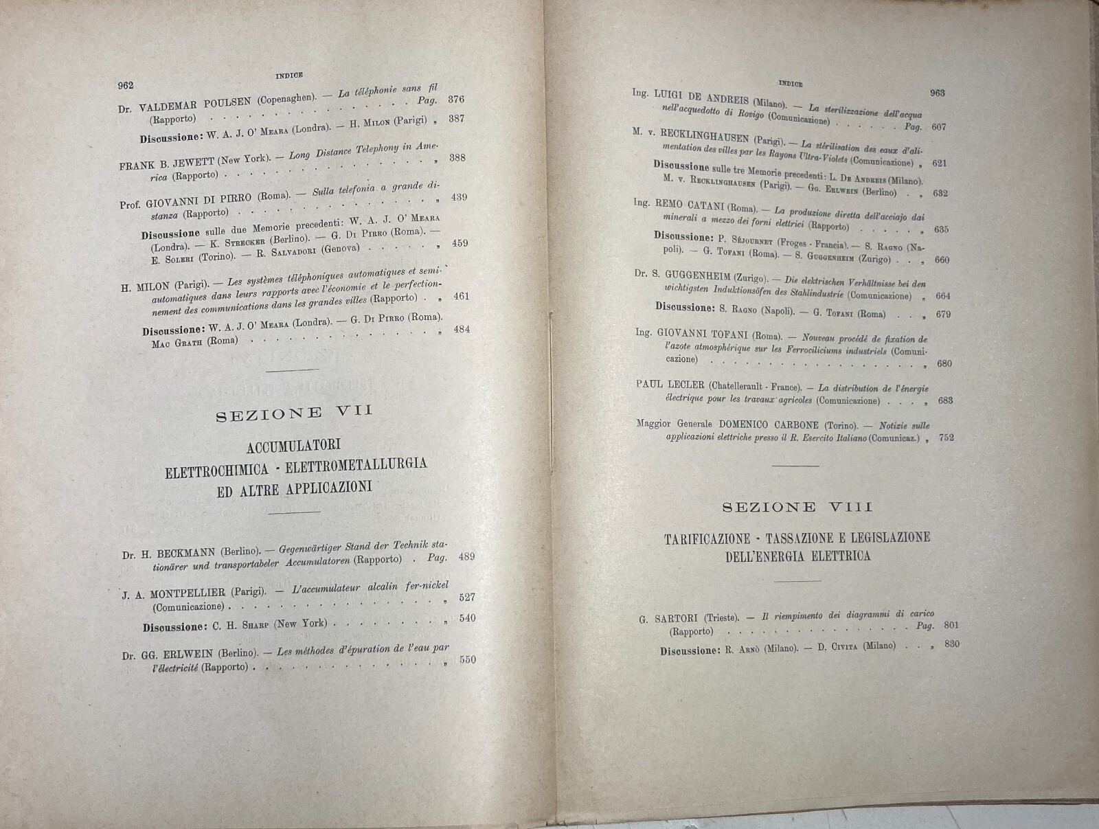 Elettricità, Elettrotecnica, Telefonia, Illuminazione: Atti Del Congresso, Torino 1911