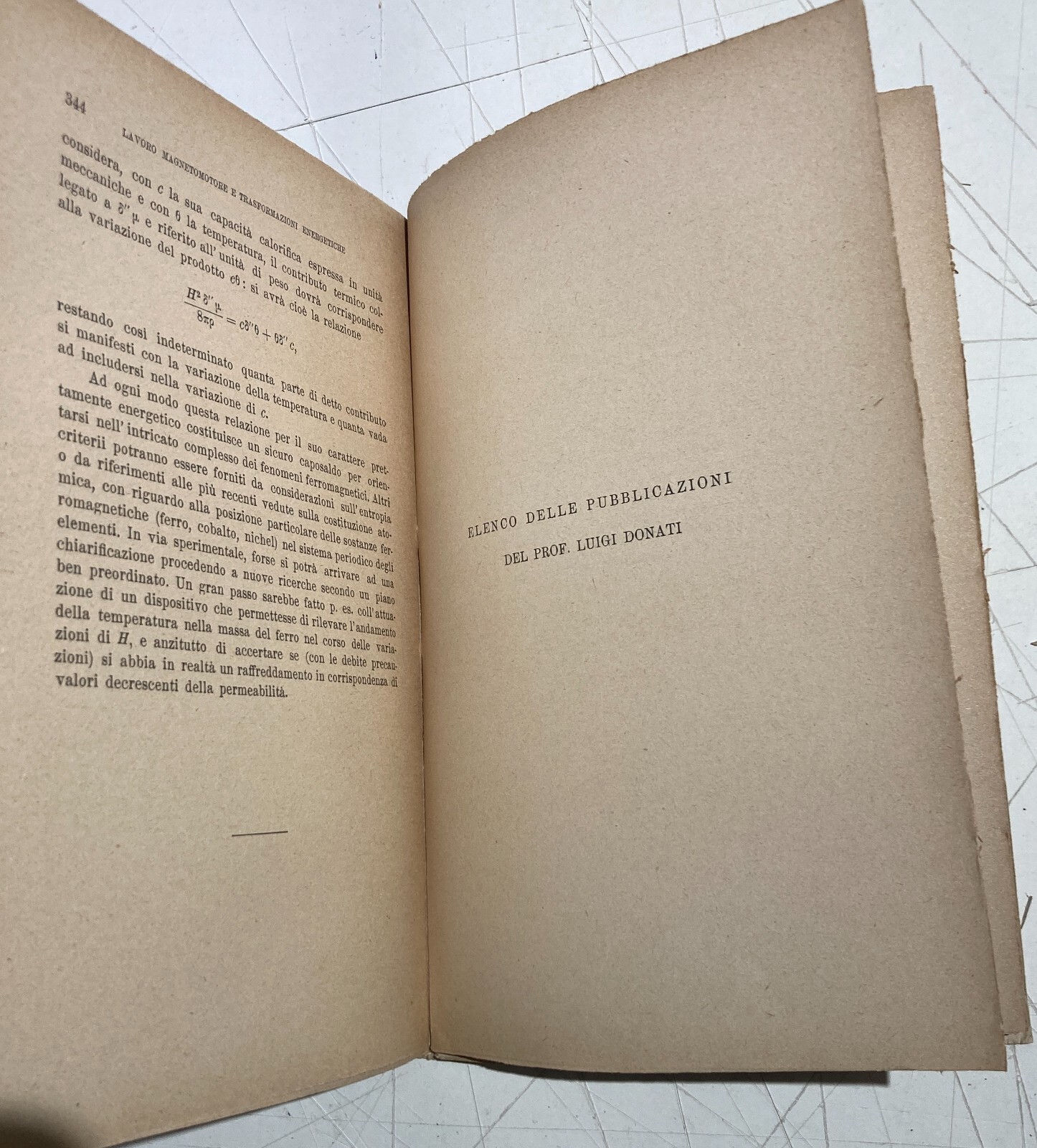 Luigi Donati, Memorie E Note Scientifiche, Bologna, 1925