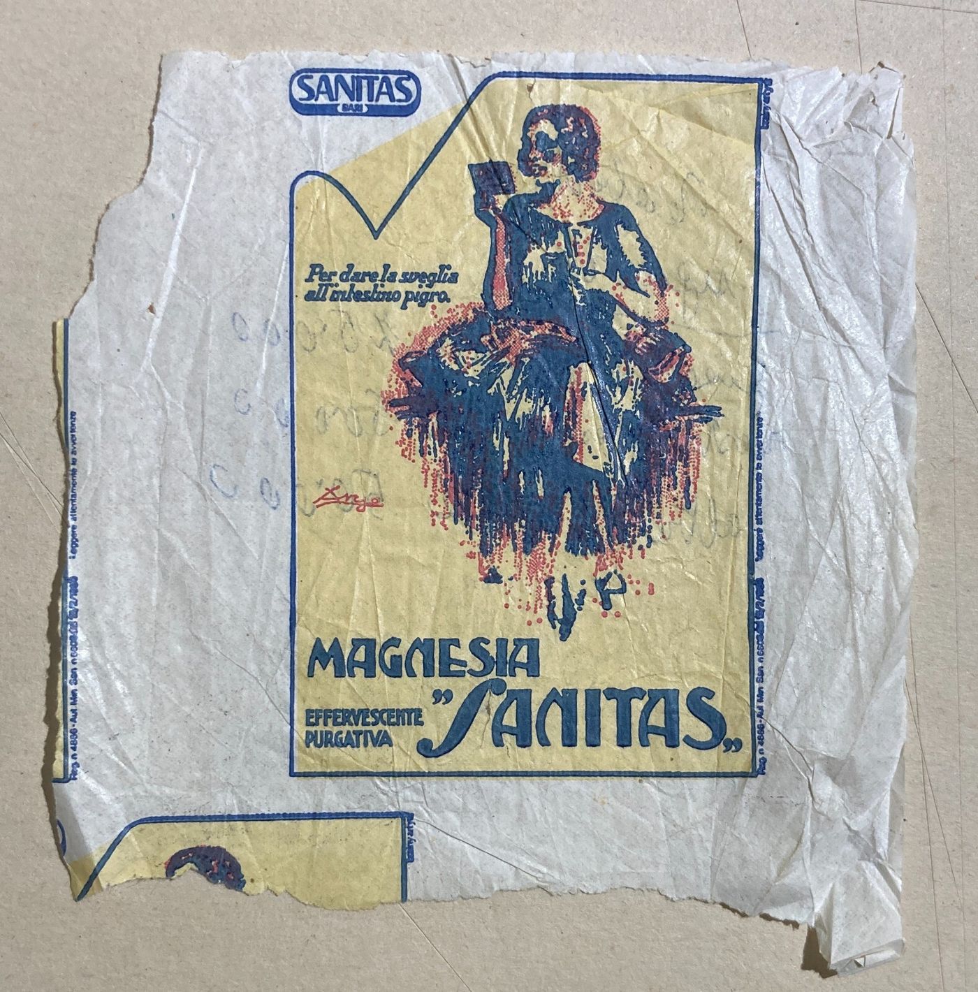 Medicina, Farmacia E Pubblicità Farmaceutica: Magnesia Sanitas Purgante (ritaglio)