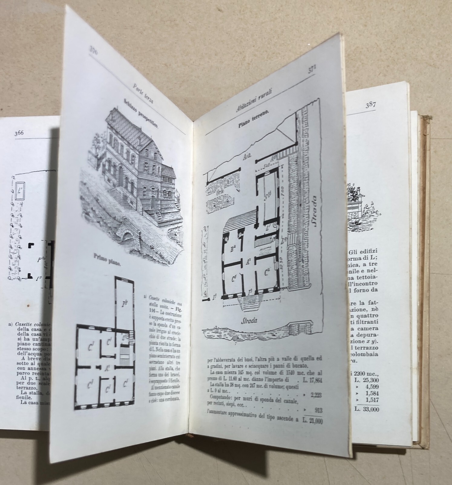 Ingegneria, Architettura, Edilizia Popolare, Villini, Casette. Illustrato Hoepli, 1915