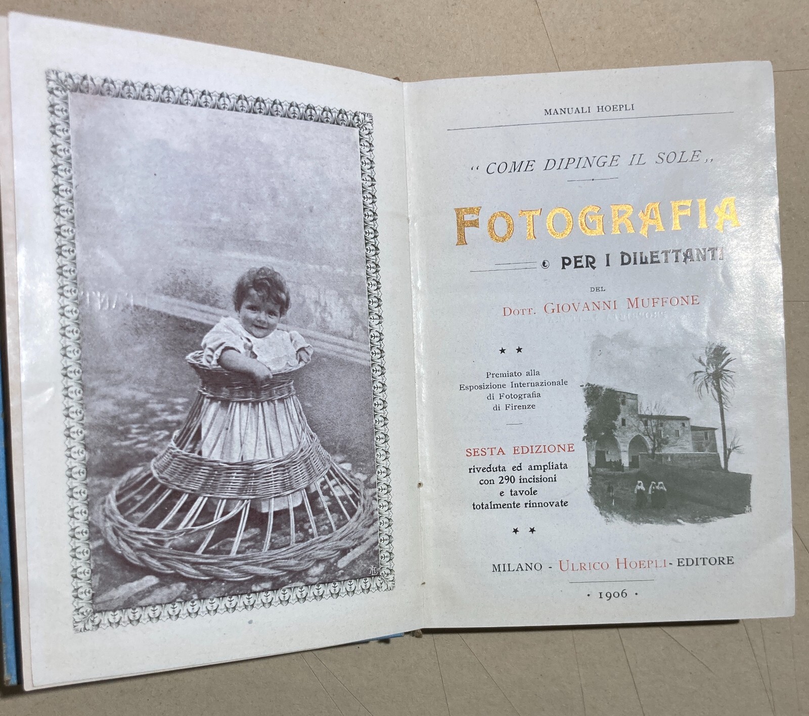 Fotografia Pei Dilettanti: Come Dipinge Il Sole   D.G. Muffone   Hoepli, 1906