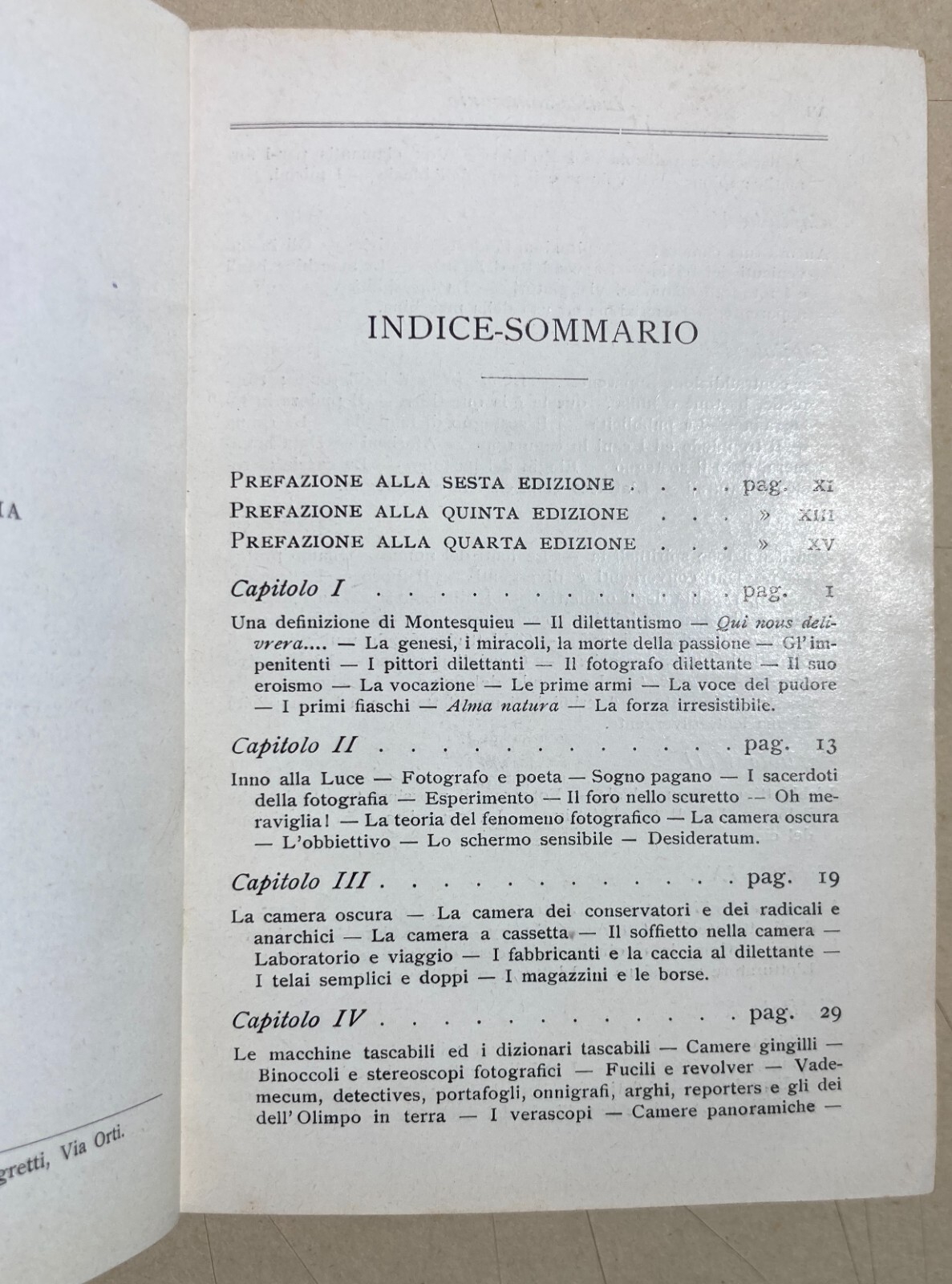 Fotografia Pei Dilettanti: Come Dipinge Il Sole   D.G. Muffone   Hoepli, 1906