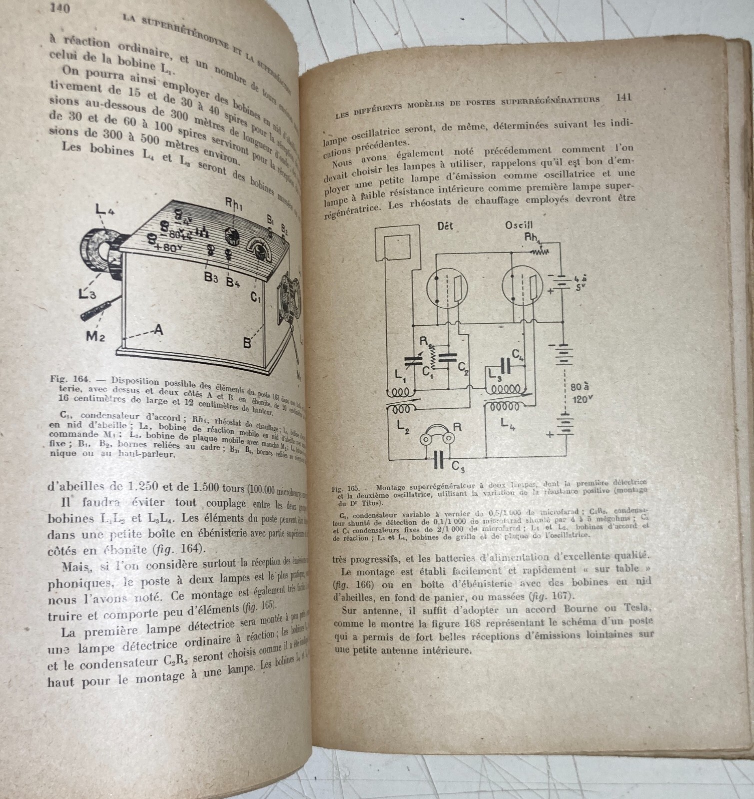 Fisica, Elettrotecnica, Valvole, Amplificatori, Supereterodina, Hemardinquer, 1926