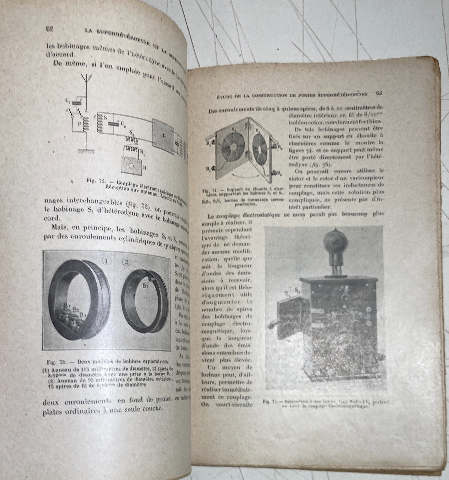 Fisica, Elettrotecnica, Valvole, Amplificatori, Supereterodina, Hemardinquer, 1926
