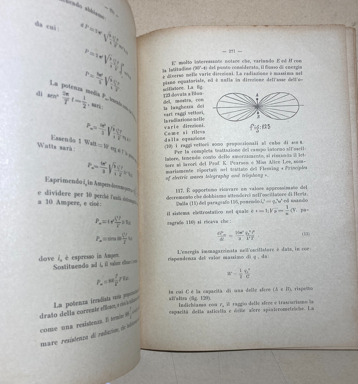 Giuseppe Pession. Lezioni Di Radiotelegrafia (Vol. 1). Napoli, 1923