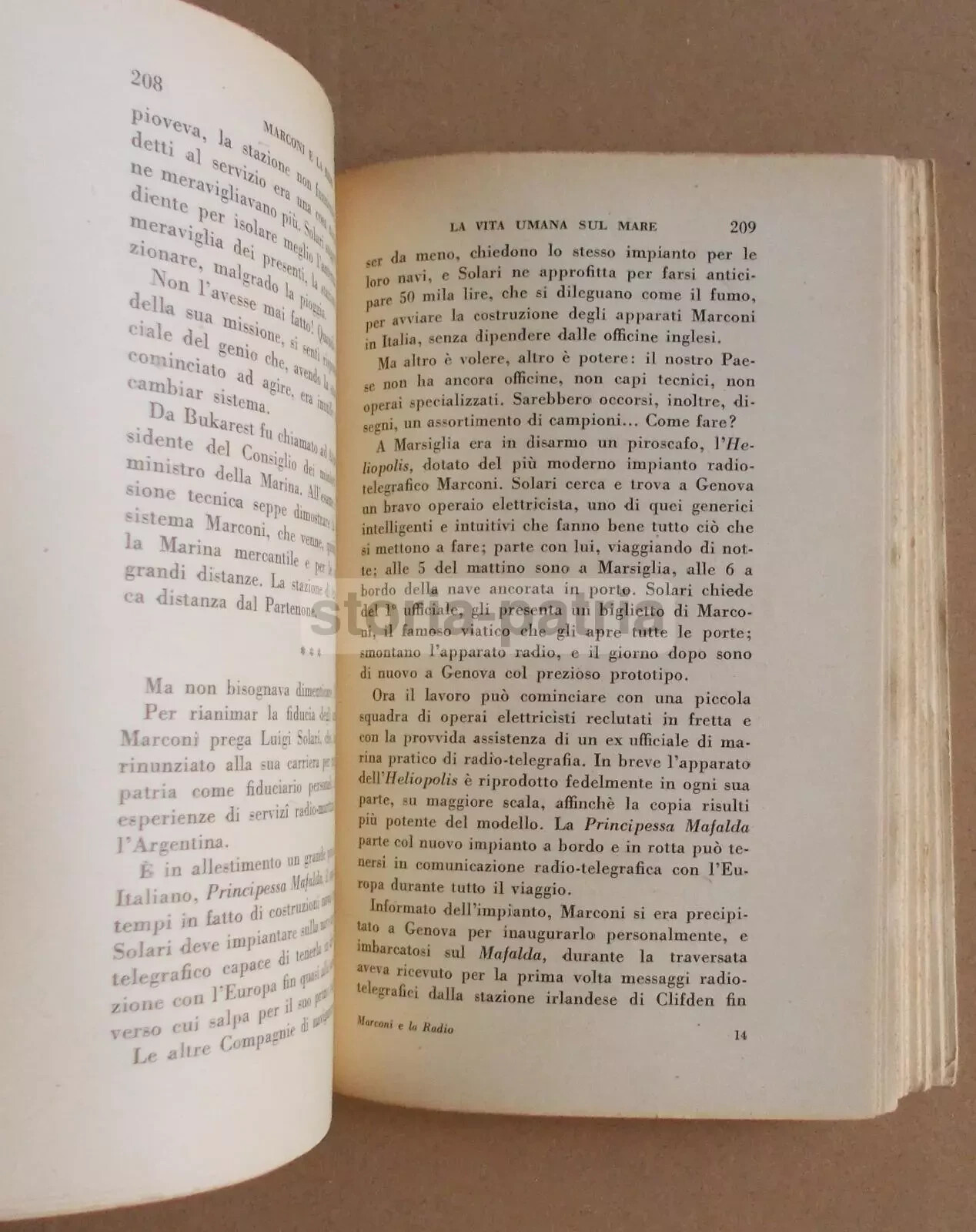 Ettore Fabietti: Marconi E La Radio. Radiotelegrafia, Radiotelefonia, Onde Radio, Televisione (1938)