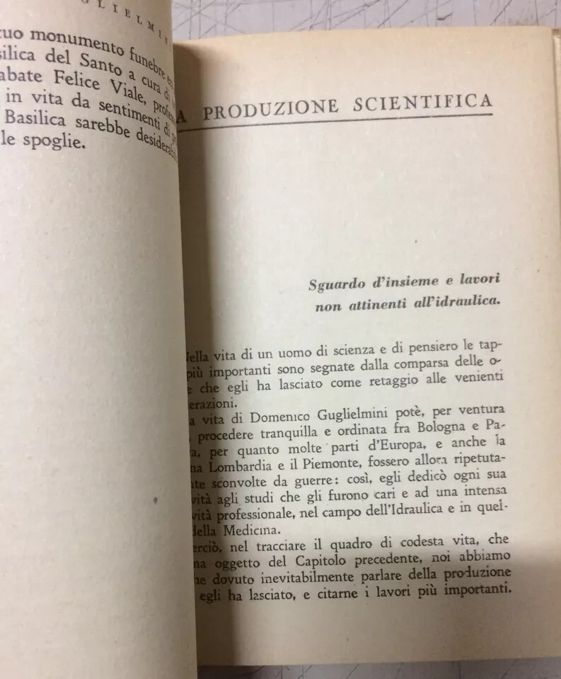 Ingegneria Idraulica. Guglielmini: Profilo Bio Bibliografico, Acque Correnti, Fiumi