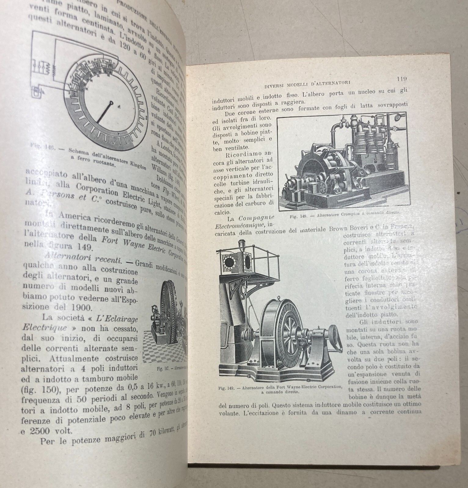 Elettricità, Elettrotecnica, Montatore Elettricista: Antico Manuale   Laffargue   1916