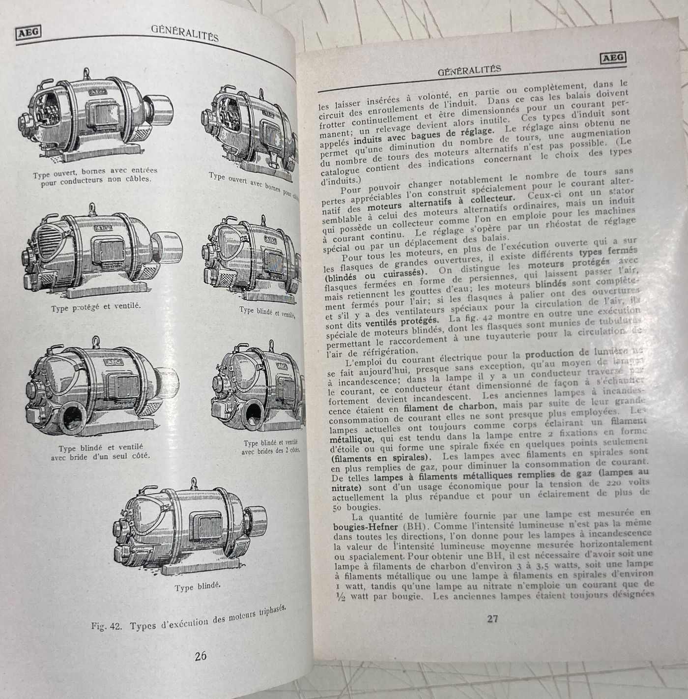 Scienze   Fisica   Elettricità   Elettrotecnica   AEG   Manuale Illustrato (1924)