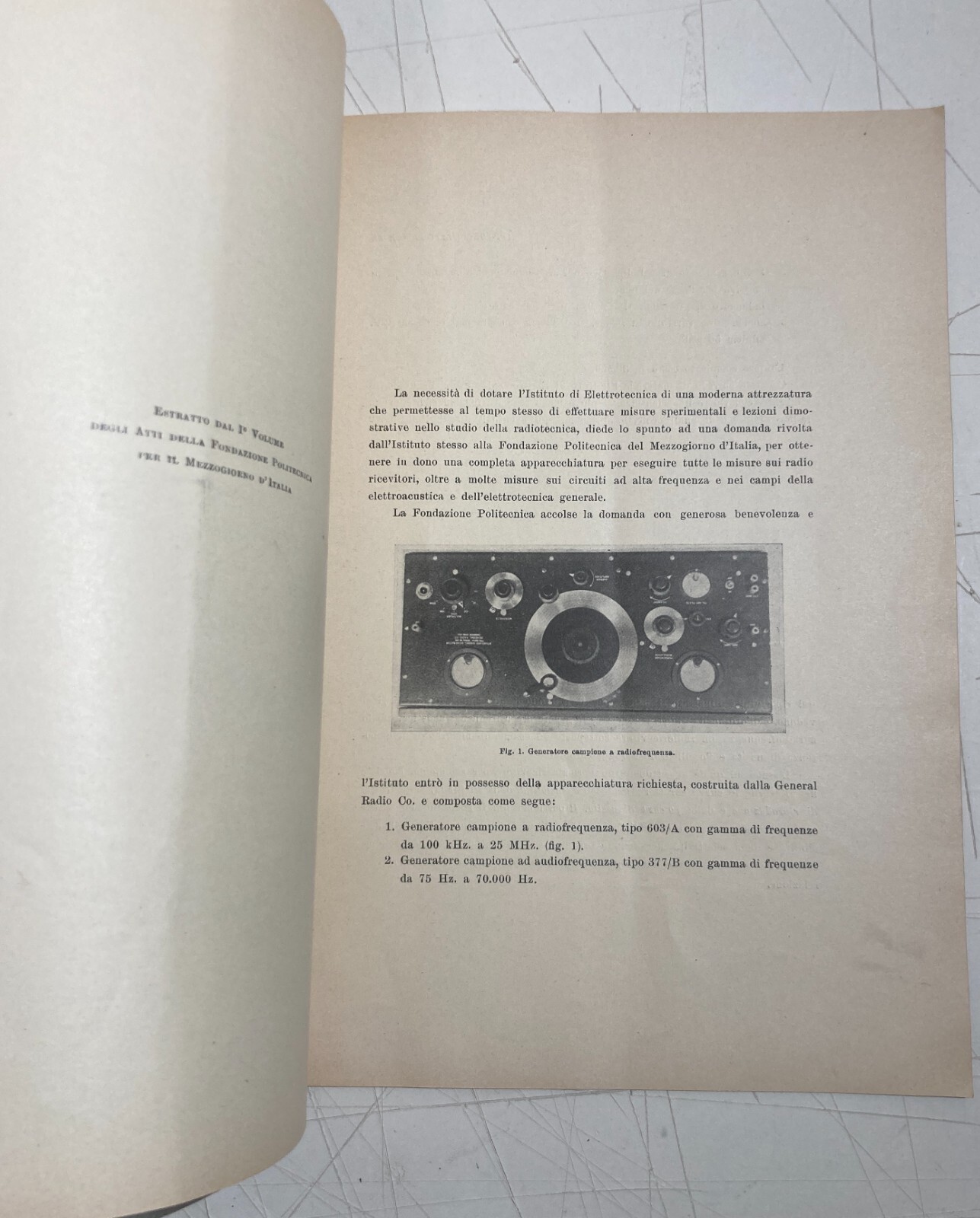 Napoli, Elettrotecnica, Fondazione Politecnica, Radioricevitori, De Montmayor