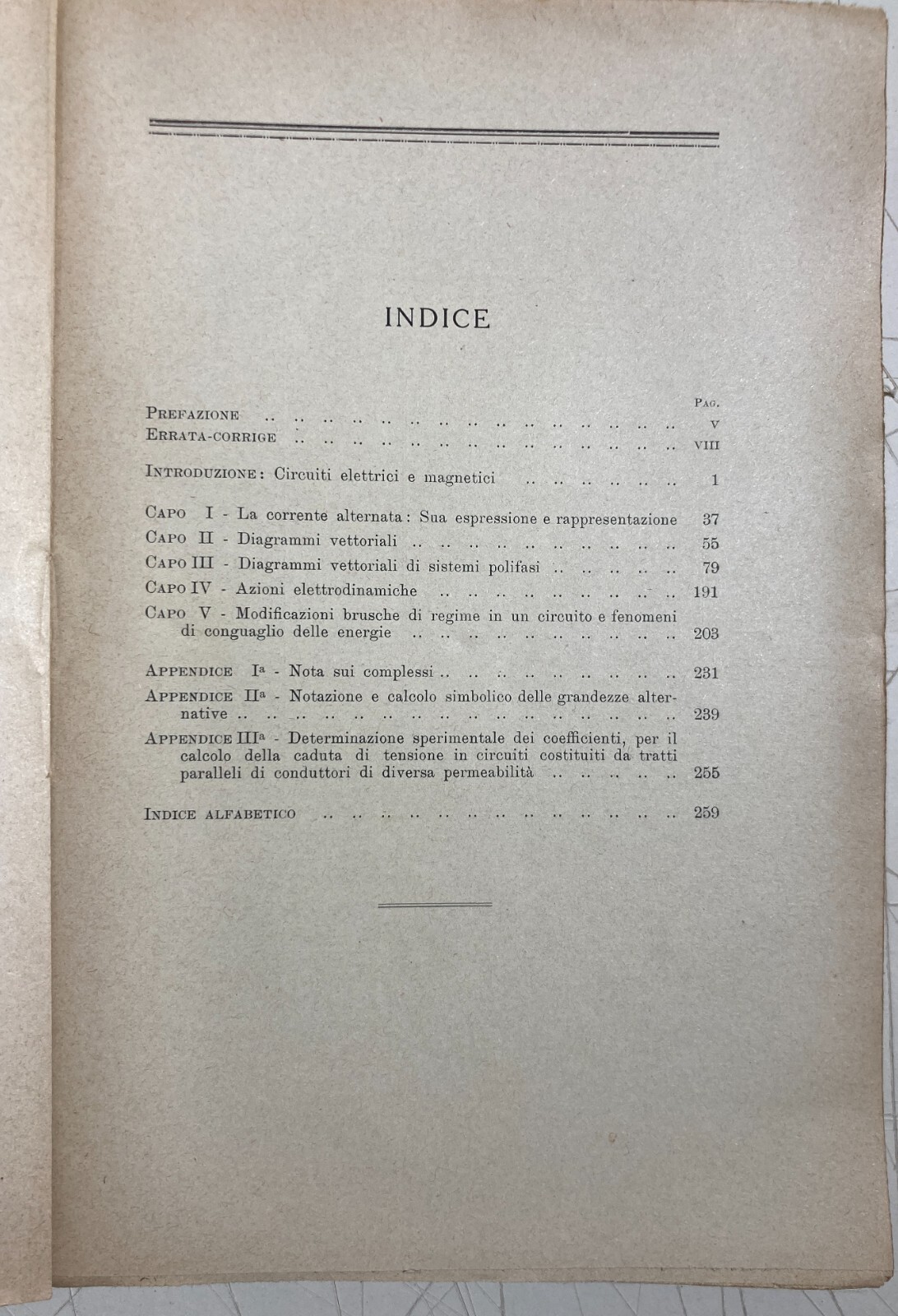 Elettricità, Magnetismo, Elettrotecnica: Correnti Alternate Industriali Jervis 1923